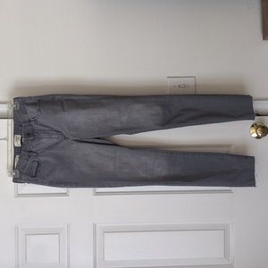 Gray Distressed Skinny Jeans